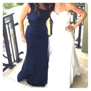 Navy Blue Bridesmaid Dress